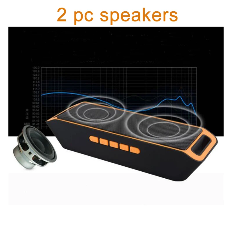 Беспроводной bluetooth динамик высококачественный бас звук стерео сабвуфер двойной