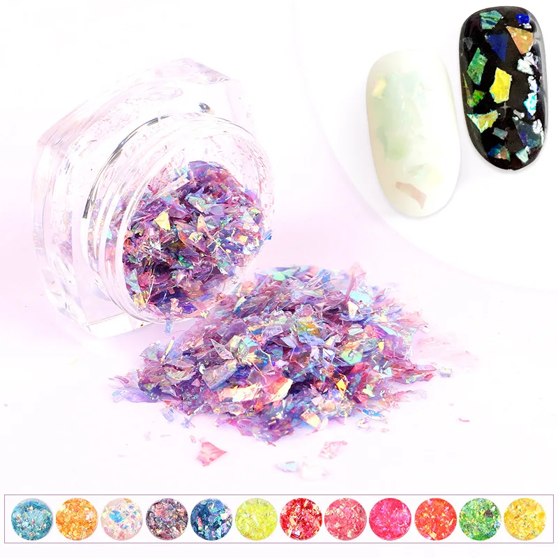 12 цветов Дизайн ногтей Конфеты ветер наклейки для Shell бумаги маникюр ногтя DIY