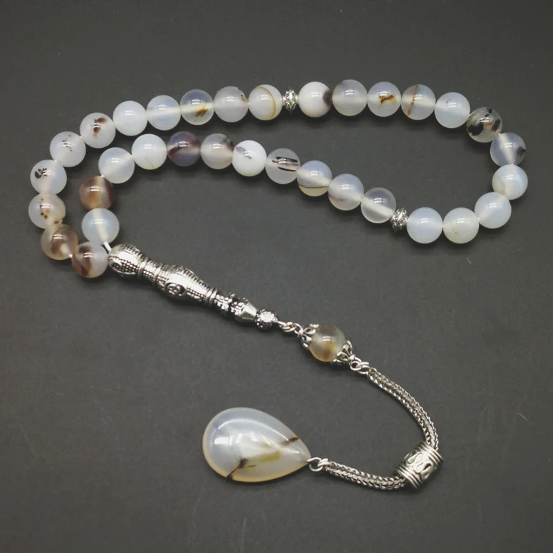 Натуральные агатные камни Tasbih 33 66 99 бусин роскошные четки для мужчин