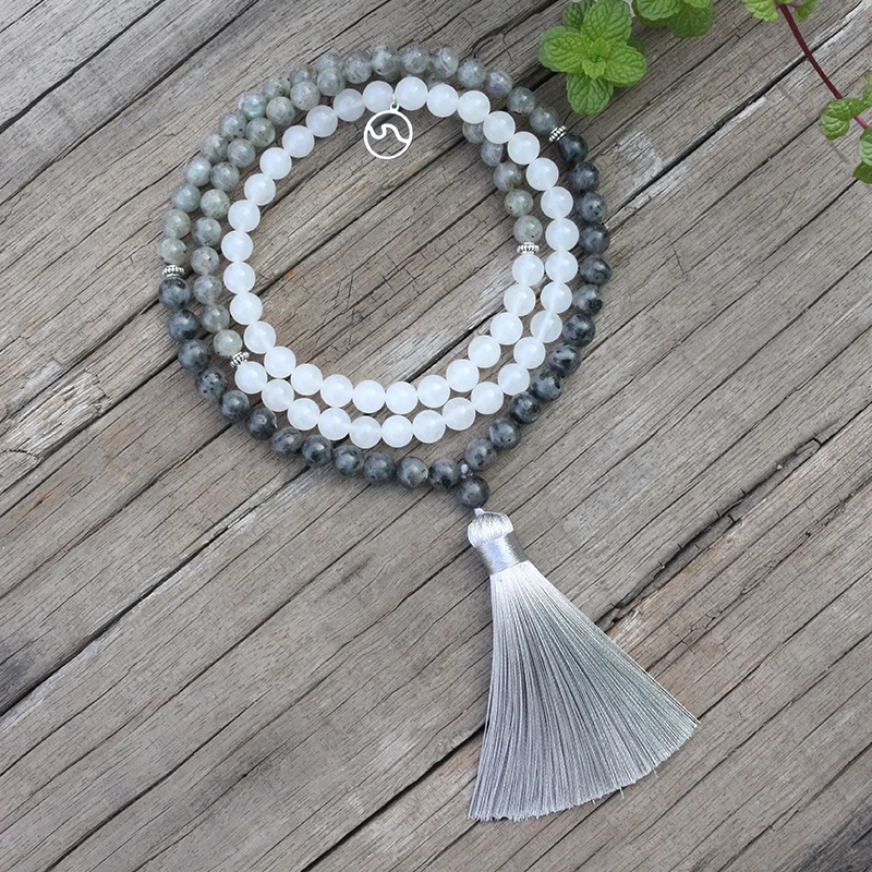 Бусина из натурального камня 8 мм лабрадорит белый камень шпиндрифт вертушка