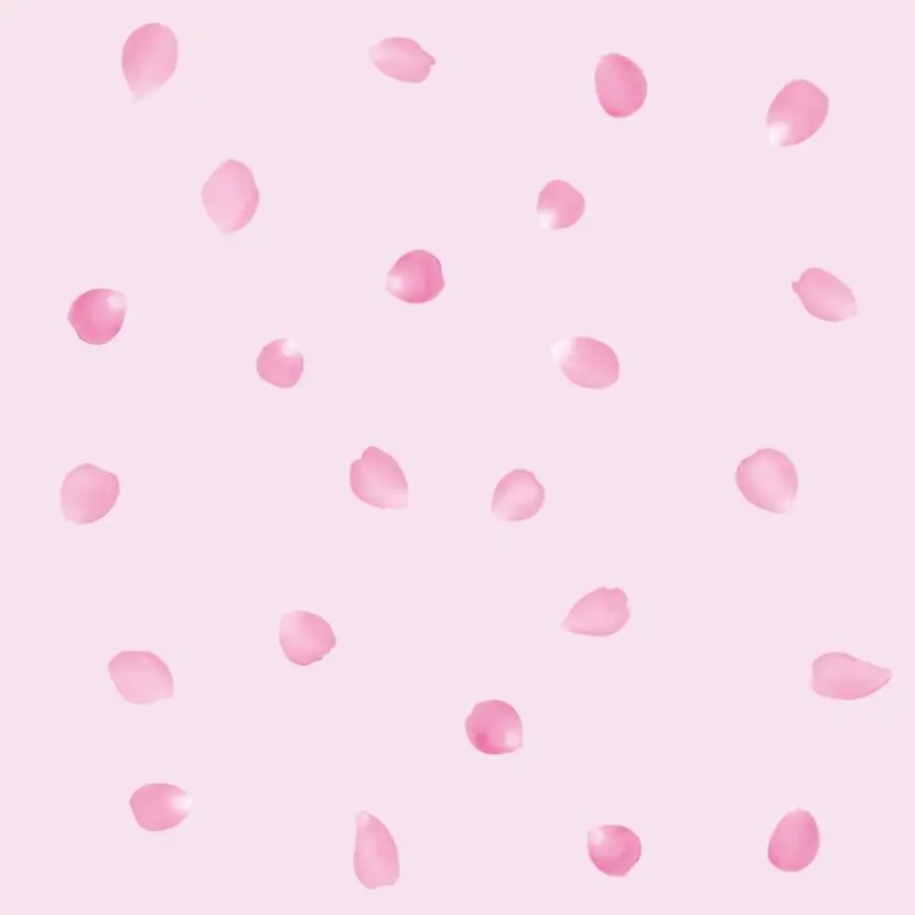 001 petal Новое поступление, розовые лепестки цветов, настенная бумага, милая самоклеящаяся бумага для маленьких девочек, детская комната, настенная бумага, декор для детской спальни, W049 - Цвет: 001 petal