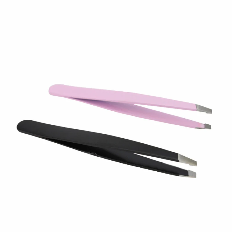 

Mayitr 1pc Stainless Steel Eyebrow Tweezer Slant Tip Facial Hair Remover Eyebrow Tweezer Makeup Beauty Tool 2 Colors