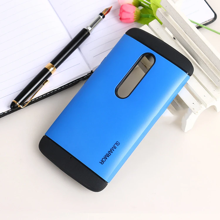 Двухслойный противоударный тонкий защитный чехол для Moto x play XT1561 XT1560 5," защитный силиконовый чехол для мобильного телефона+ 1 подарочная пленка - Цвет: blue