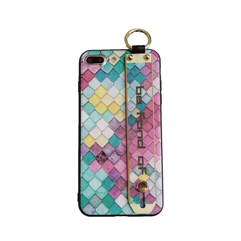Multi (Only Case) Ремешок на запястье Мягкий ТПУ чехол для телефона для huawei Nova 3 3i 3e 4 5i 5 Pro Honor 8X9X10 20 Lite Pro 10i 20i чехол s Scale Holder Cover - Цвет: Multi (Only Case)