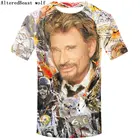 Футболка мужская с коротким рукавом, забавная тенниска с 3d рисунком Джонни Хелли в стиле рок, рубашка в стиле хип-хоп, на заказ