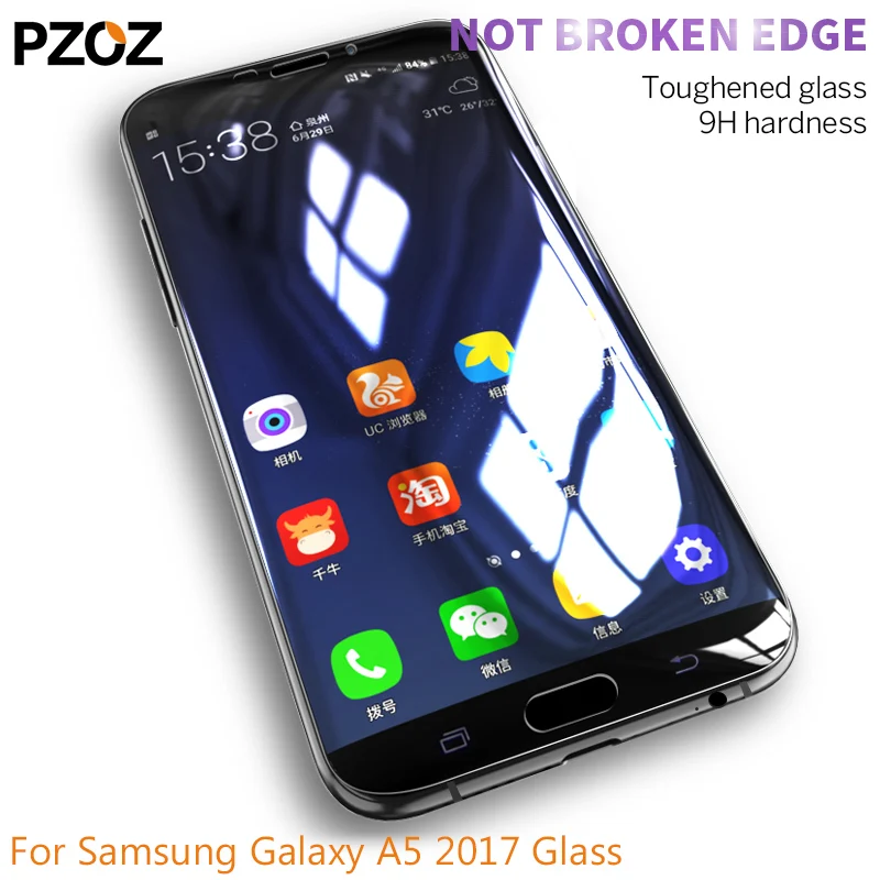 PZOZ для samsung galaxy a5 2017 закаленное стекло полное покрытие основная защитная пленка 3D
