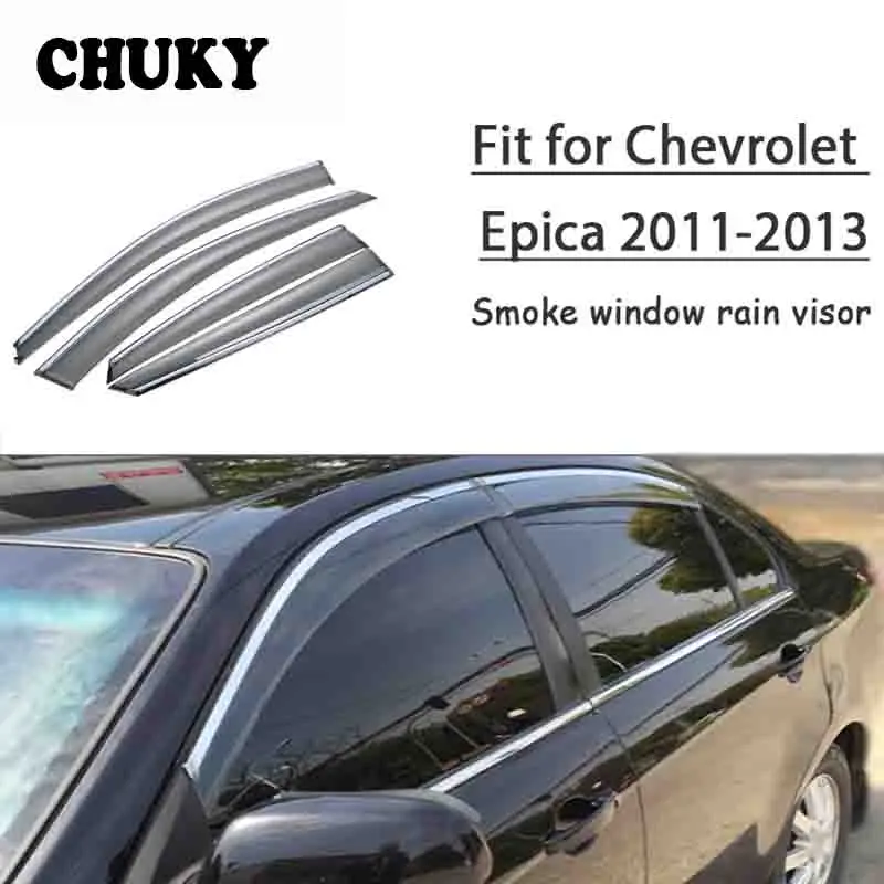 

Chuky 4pcs ABS Car Styling Window Visors Awnings Shelters Rain Shield For Chevrolet Epica 2011 2012 2013 Auto Accessories