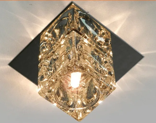 Современные короткие потолочные светильники led 3 Вт хрустальные коридорные для