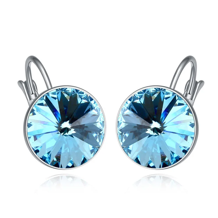 1 Серьги с настоящими кристаллами Swarovski, модные ювелирные изделия, серьги-капли с австрийским кристаллом для женщин, Oorbellen Bijoux - Окраска металла: 1