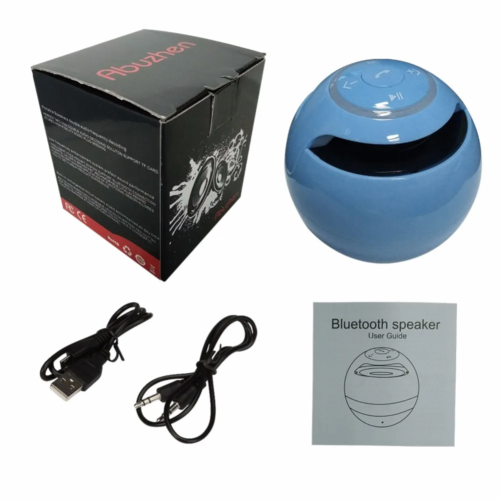 Abuzhen портативный стерео мини Bluetooth беспроводной динамик для смартфона планшета с