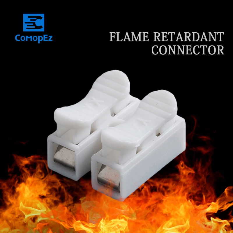 20 шт 2 контакта электрические кабельные соединители CH2 быстрый фиксатор