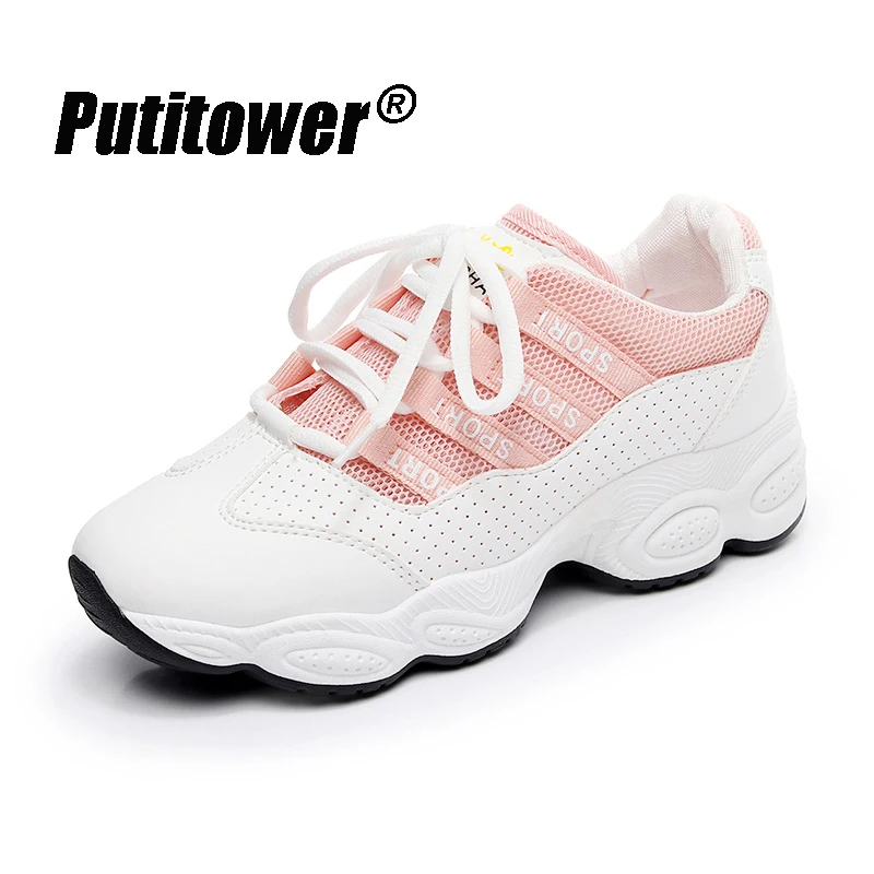 Дышащая женская обувь на платформе женские кроссовки летние массивные Zapatos De Mujer