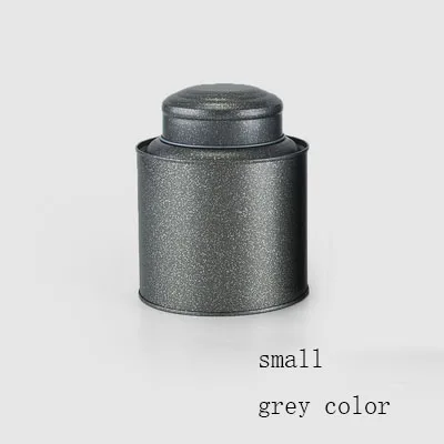 small grey 1pc New tea box large can sealed tea canister jar for tie guan yin/puer/da hong pao moisture-proof empty tea cans - Цвет: small grey 1pc
