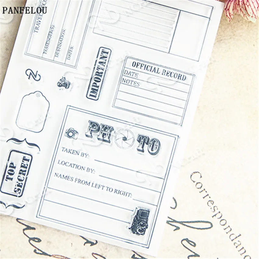 PANFELOU Sticky notes pane прозрачный силиконовый штамп/печать DIY Скрапбукинг/фотоальбом