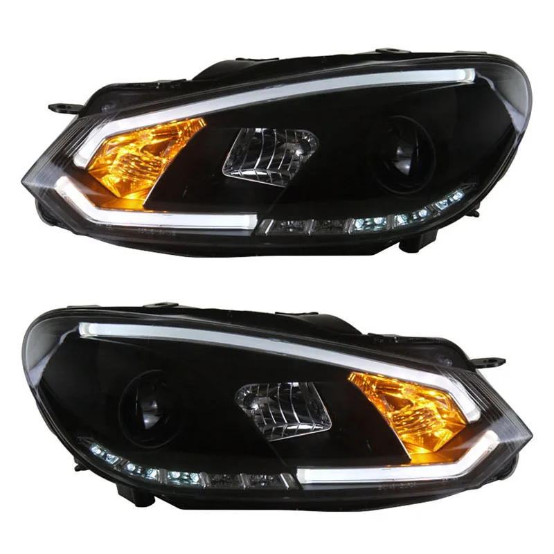 Для VW Volkswagen Golf 6 головной светильник 2008 2013 V1 стиль светодиодный бар светильник|bar