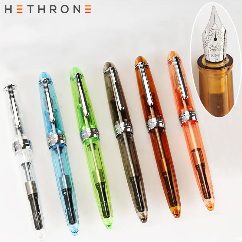 Hethrone новинка 2019 авторучки 992 прозрачный белый цвет спираль круглый корпус для