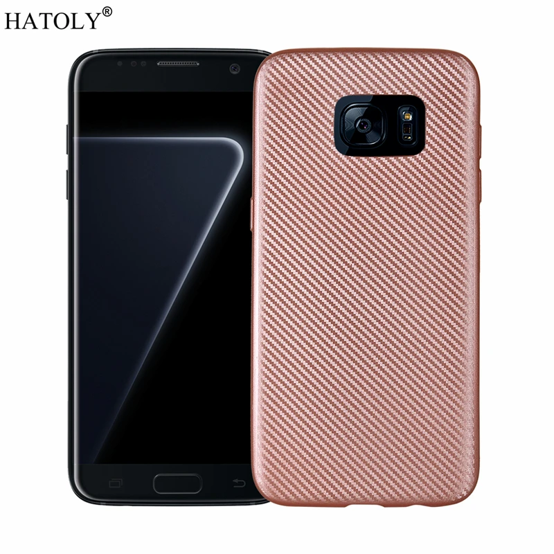 Pink Чехол для samsung Galaxy S7, чехол для samsung Galaxy S7, мягкий резиновый силиконовый защитный чехол для телефона, бампер, чехол для телефона для samsung S7 - Цвет: Pink