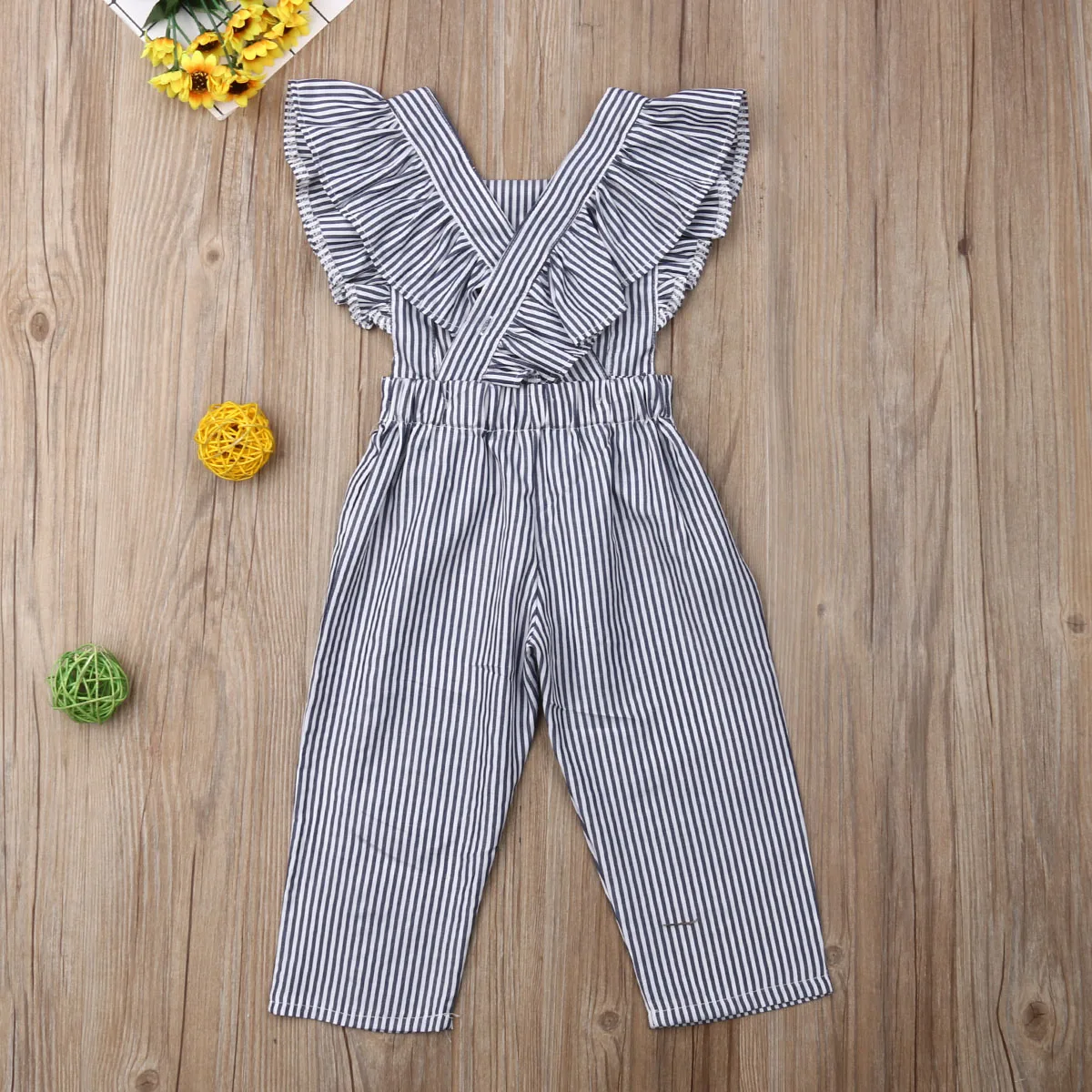 Kids Baby Girl Stripe Clothes 1 Piece Trousers Playsuits Outfits Toddler Children's Costume | Детская одежда и обувь