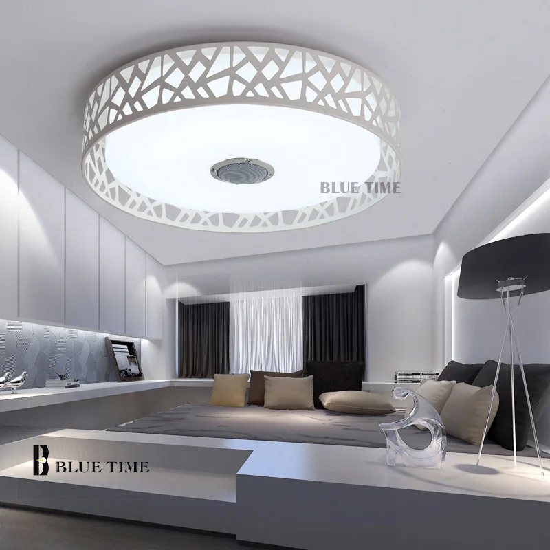 Современный светодиодный светильник люстра с Bluetooth управлением изменением цвета