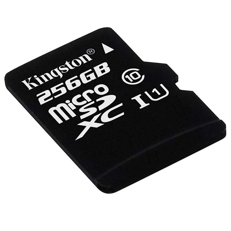 Kingston 100% Оригинальная карта Micro SD класс 10 256 Гб памяти C10 мини SDHC SDXC TF для смартфона