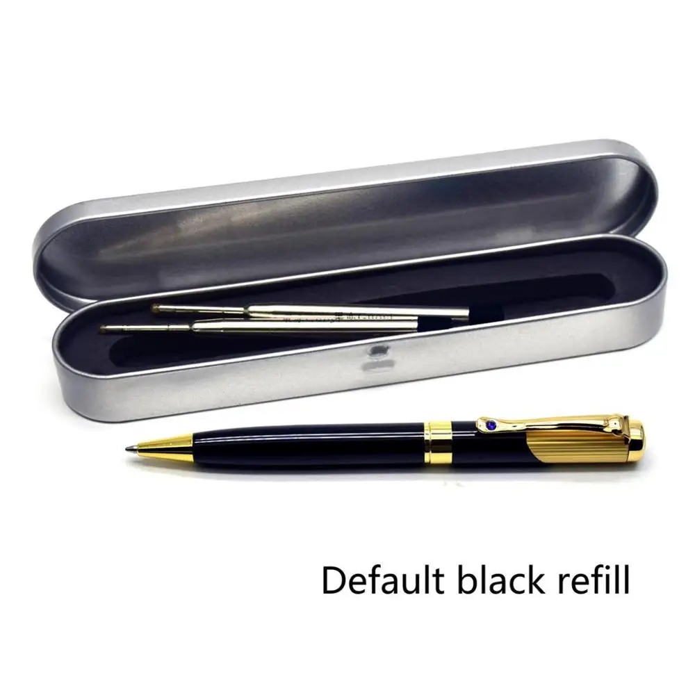Pen box - Black ink Guoyi D28 необычная металлическая шариковая ручка 0,7 мм перо обучения офиса для школы канцелярские принадлежности подарки роскошная ручка& Отель бизнес письма - Цвет: Pen box - Black ink