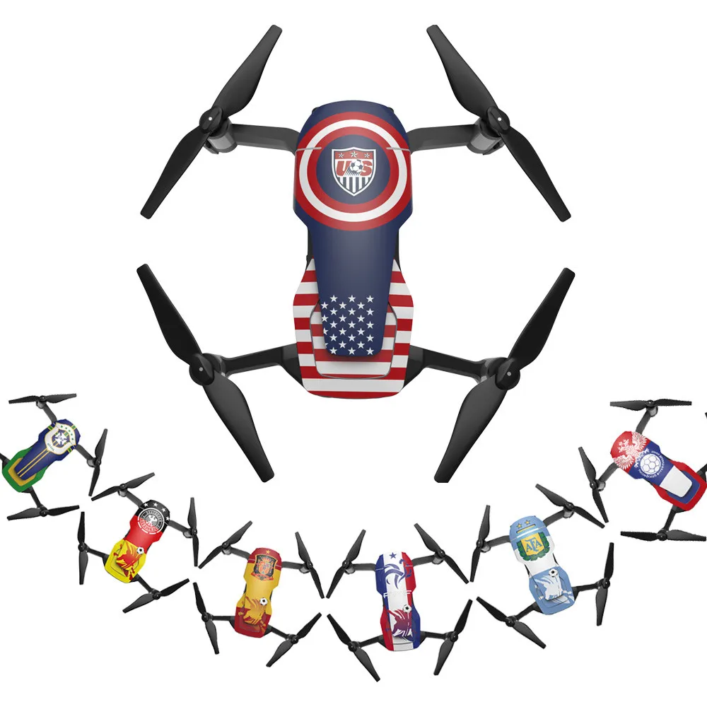 Стикеры для DJI Mavic Air Футбол игровую тематику 3M Водонепроницаемый наклейка скины Стикеры протектор страна стикер для дрона QIY26