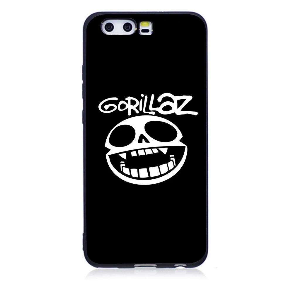 Gorillaz music band black Soft TPU Phone Case For Huawei P10 P20 Lite P9 2016 2017 Cover P8 Coque | Мобильные телефоны и