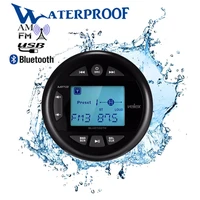 waterproof bluetooth marine stereo digital media audio receiver with mp3 player radio am fm usb for atv utv boat motorcycle
