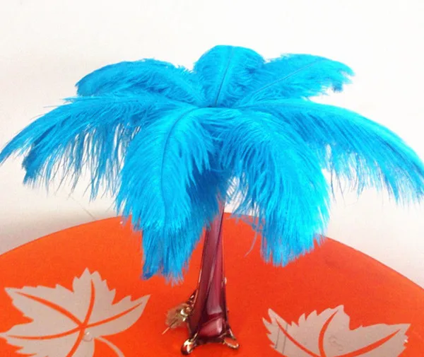 

Wholesale natural feathers, 50pcs / lot red ostrich feathers 30-35CM / 12 "-14" wedding birthday Christmas decorations