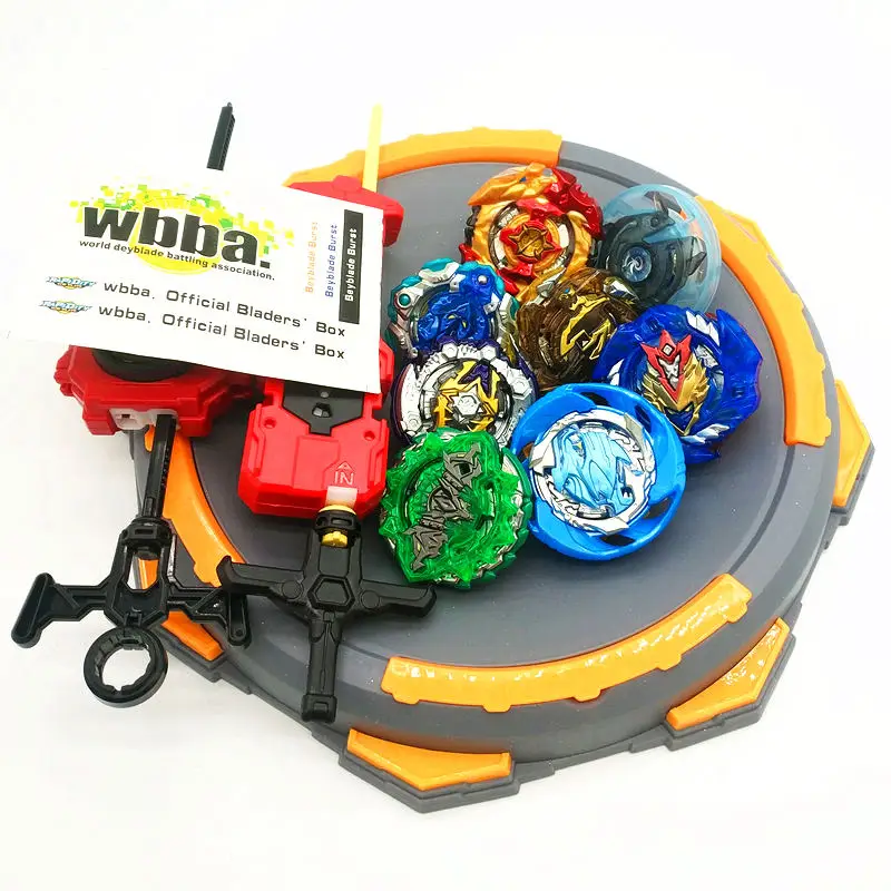 Beyblade Burst игрушки с пусковым устройством стартер и арена игрушка Металл Fusion Бог спиннинг Топ bayblade Blade лезвия игрушки - Цвет: 8pcsArena006