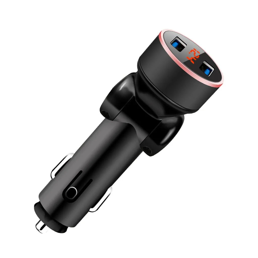 3.1A 5V Dual USB Автомобильное зарядное устройство со светодиодным дисплеем