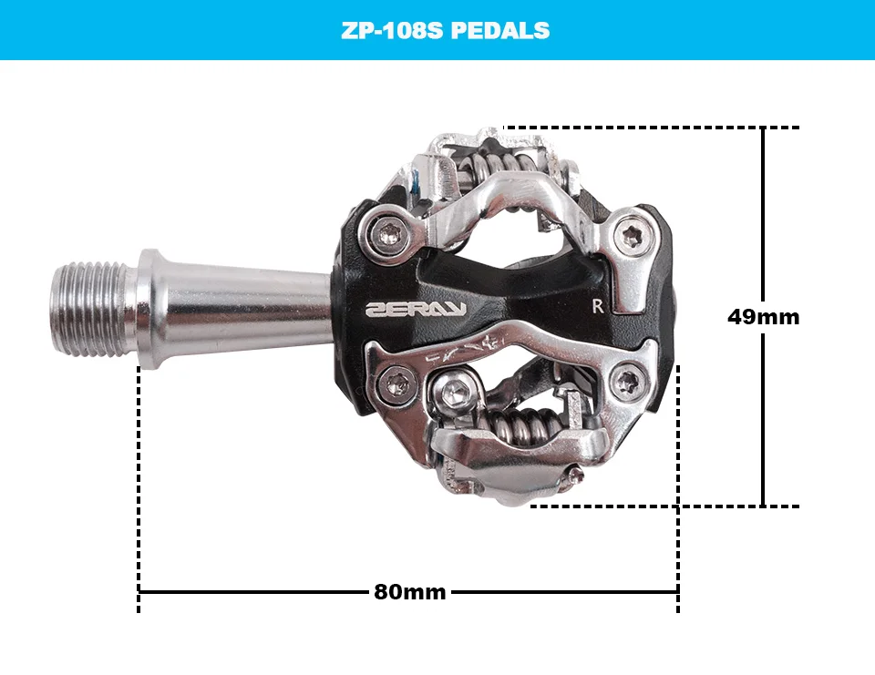 ZERAY ZP-108S педали для горного велосипеда самофиксирующийся подшипник mtb педали совместимы с SPD сверхлегкие BMX велосипедные педали Аксессуары