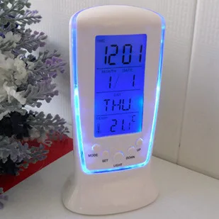 LED night light mini Multi-function alarm clock Timepiece Music electronic calendar Home Decoration creative gift | Освещение