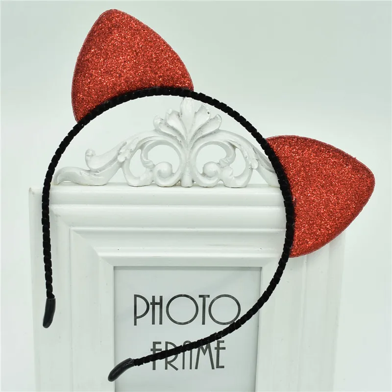 New cat ears girl headband scrub cute kid headdress for girls gift hair accessories | Детская одежда и обувь