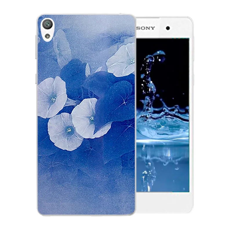 Чехол для телефона Sony Xperia E5 E 5 F3311 F3313 Мягкий силиконовый чехол из ТПУ с цветущим