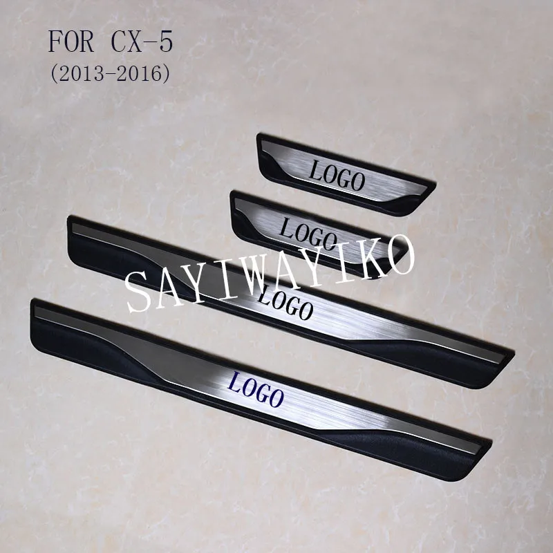 

FIT For Mazda CX-5 Cx5 2013 2014 2015 2016 Door Sill Scuff Plate Welcome Pedal Stainless Steel Car Styling Car Accessories