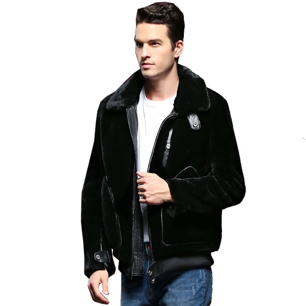 Меховое пальто из натуральной овечьей кожи официальная плотная зимняя одежда