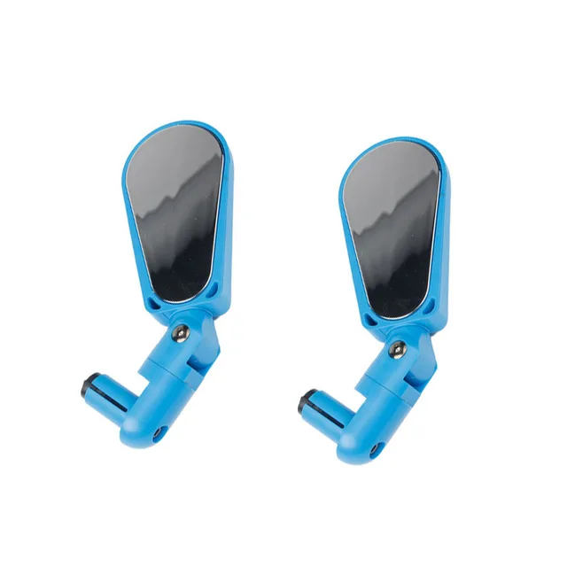 Blue 1 pair Велосипедное Зеркало MTB для велосипеда, светильник для горного велосипеда, зеркало заднего вида на руль, зеркало заднего вида, безопасное зеркало заднего вида - Цвет: Blue 1 pair