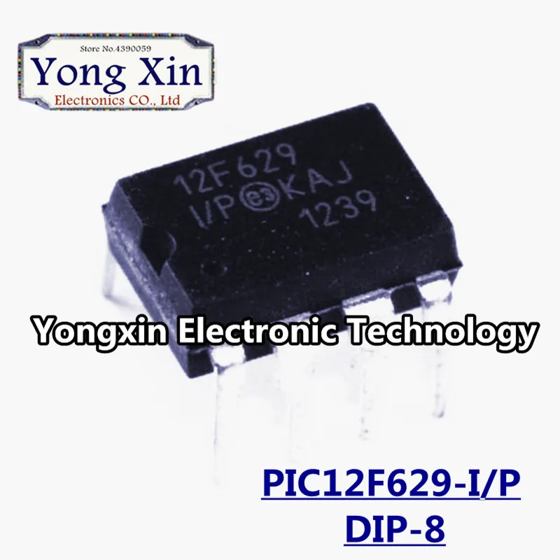 10 шт./лот PIC12F629 I/P 12F629 DIP 8 контактный флэш накопитель битные микроконтроллеры