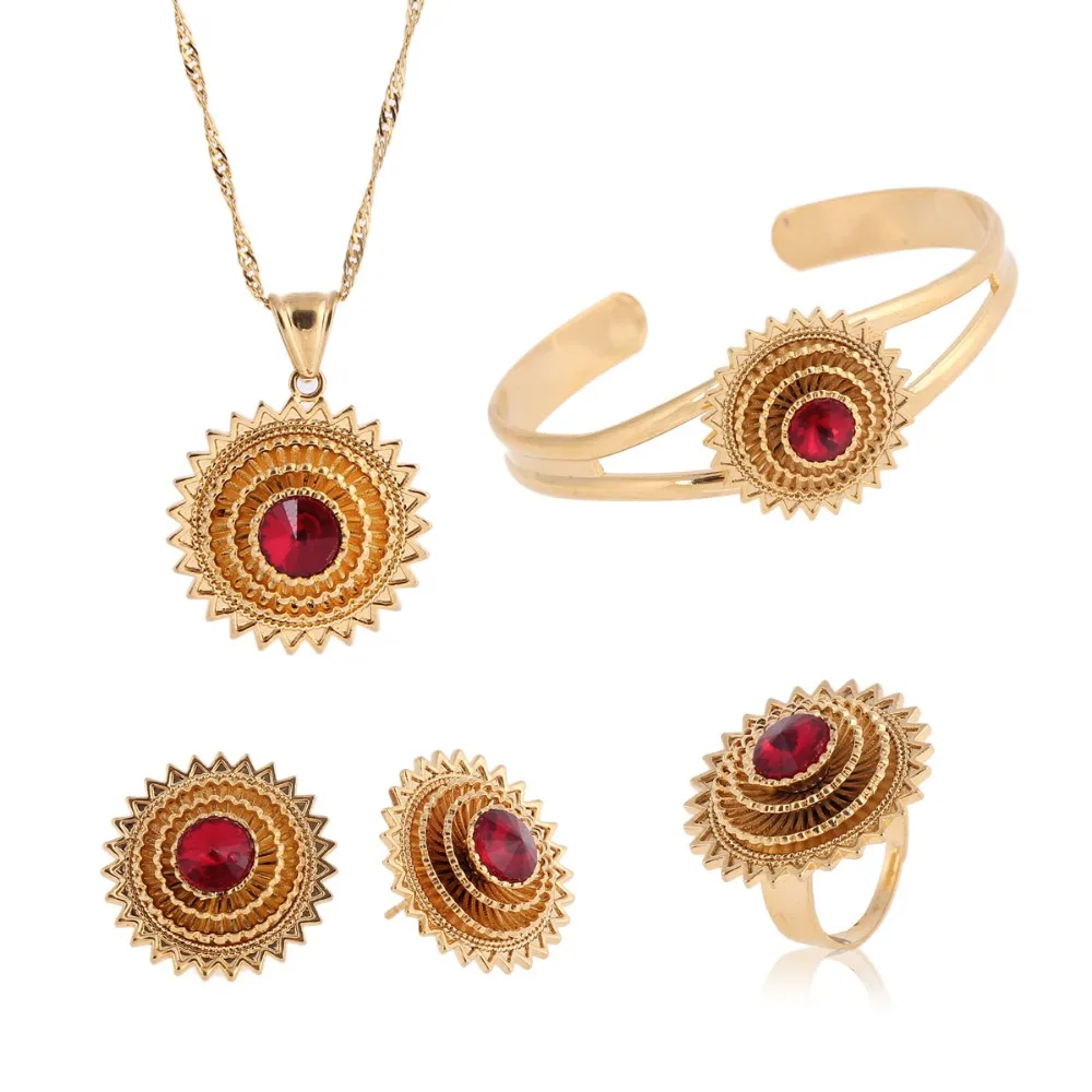 

Bangrui Eritrea Dubai Indian Arabic Gold Jewelry Set Ethiopian Gold Nigerian Wedding African Beads Jewelry Set Ethiopian