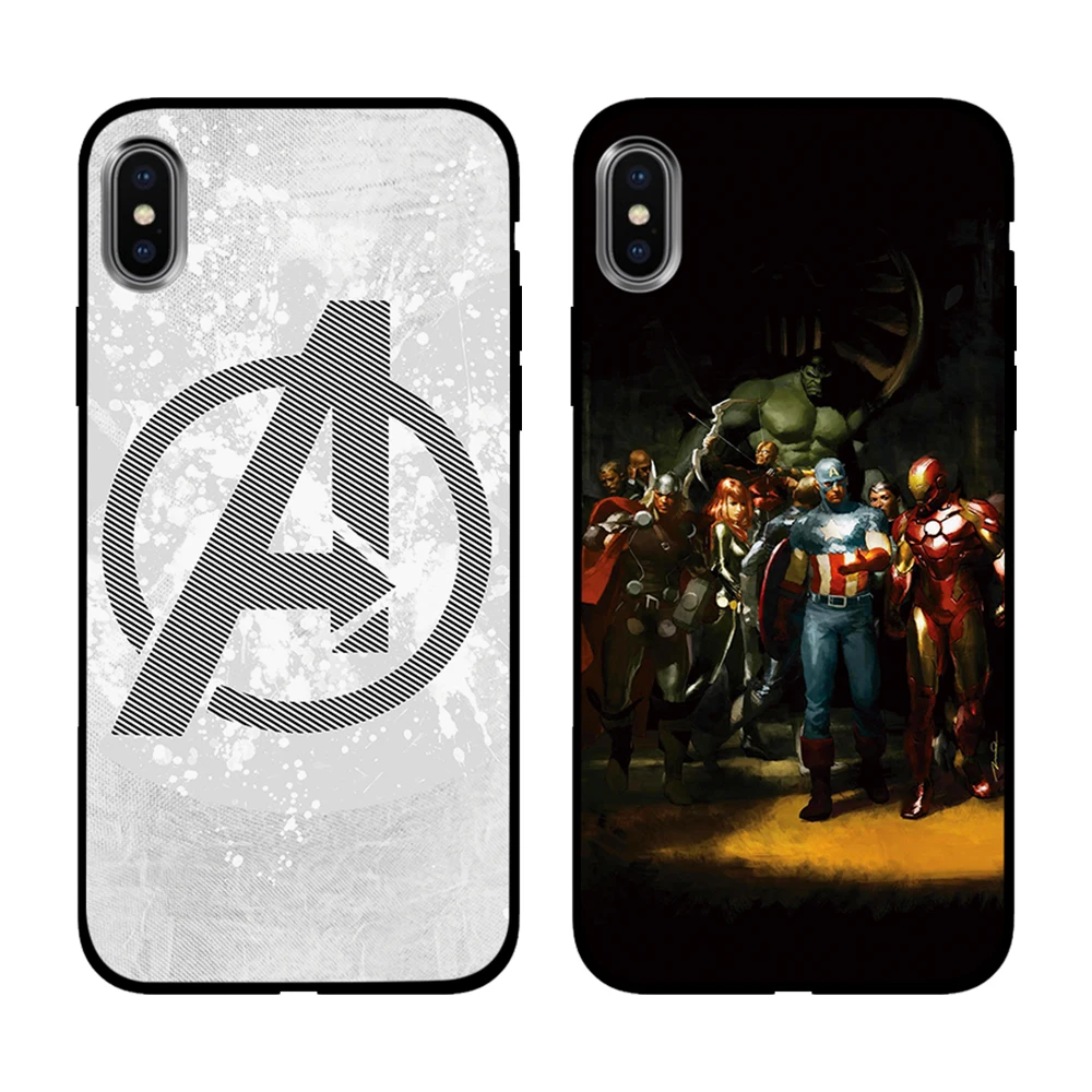 Мстители Бесконечность войны Мягкий ТПУ чехол для Apple iPhone 6 6S 7 8 Plus 5 5S SE X XS MAX XR