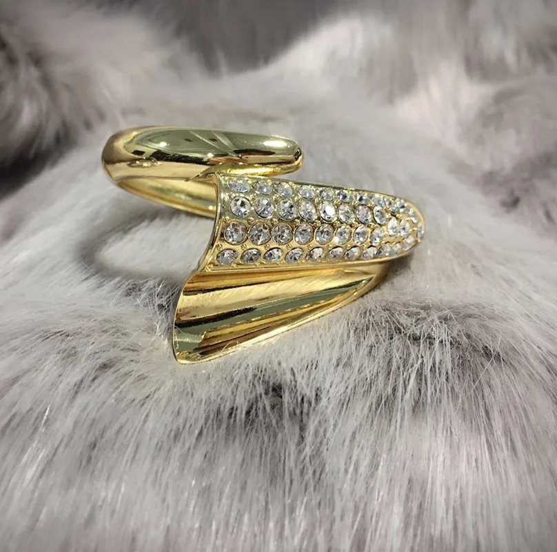 Love Bracelets for Women Zinc Alloy &amp Bangles Crystal Gold Color Jewelry Gift bijoux femme pulseiras | Украшения и аксессуары