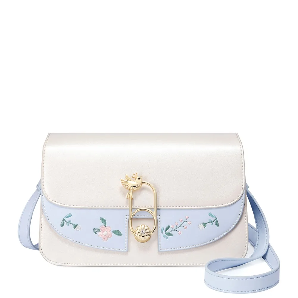 ПРОСТО ЗВЕЗДА Для женщин кожа Сумка Дамский модный цветок вышивка плеча Кошелек