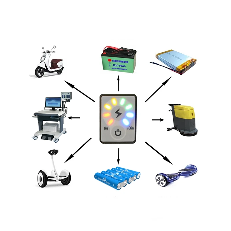 

12V LCD Car Acid Lead Lithium Battery Capacity Indicator Digital Voltmeter Voltage Tester Touch-Sensitive Power Display