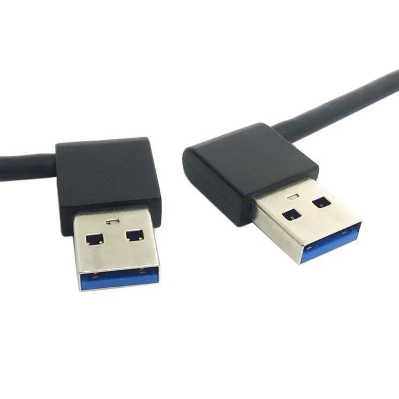 Новый USB 3 0 тип A папа 90 градусов левый угловой правый удлинитель прямое