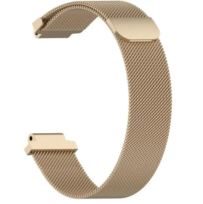 Gold Ремешок для смарт-часов Garmin Forerunner 220 230 235 630 620 735XT подход S20 S5 S6 ремешок для наручных часов Apple Watch, Миланский Браслет с отверткой - Цвет: Gold