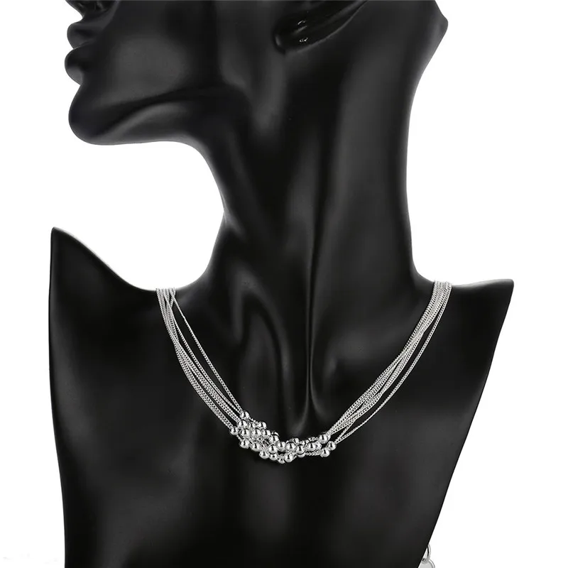 Модные ювелирные изделия серебро цвет бисера Чокеры ожерелье красивый подарок