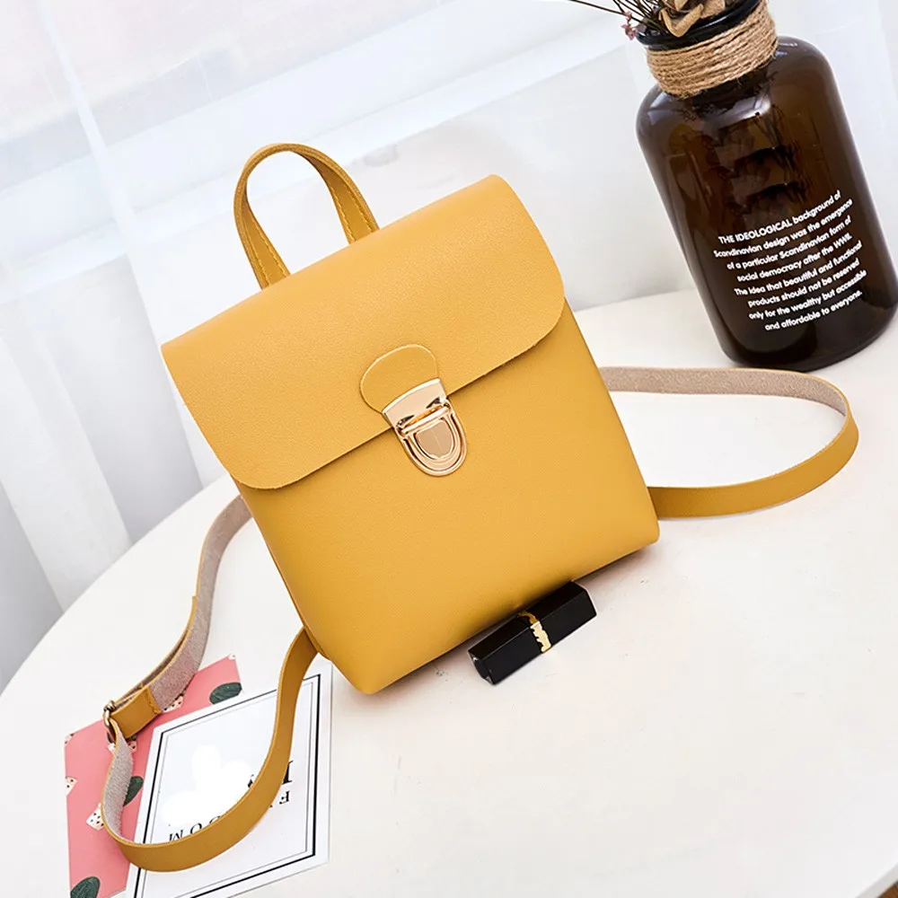 Женский кожаный рюкзак черный Bolsas Mochila Feminina школьный для девочек дорожная сумка