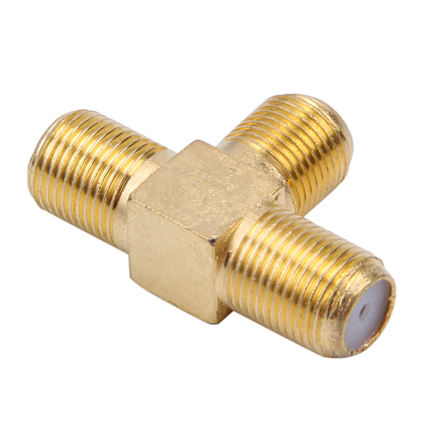 SODIAL(R) 2 шт. разъем F мама два тройной T RF адаптер 3 ходовой разветвитель|Соединители|