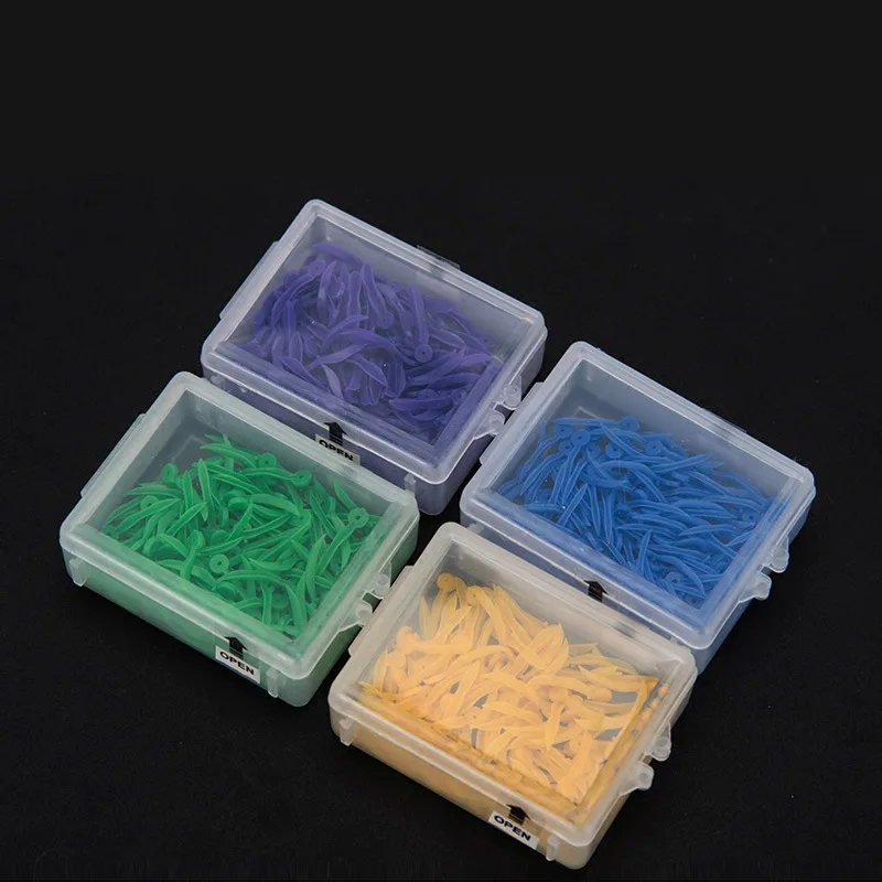 

3boxes Dental lab product Dental Plastic Fixing Wedges With Hole